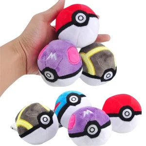 Juego de 10 peluches de pokebola (7 cm aprox.)