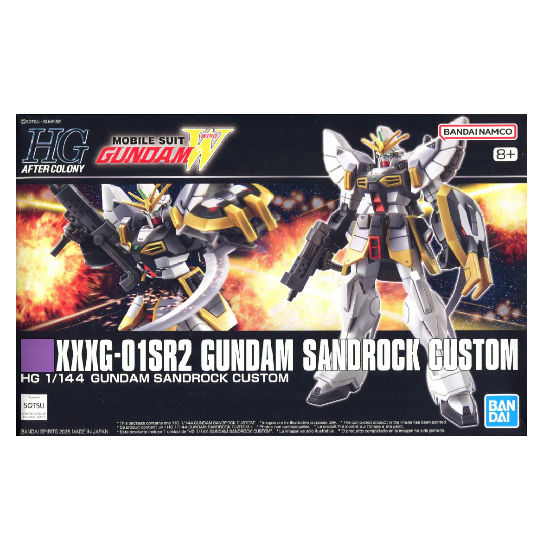 Bandai Hobby - 1/144 HG After Colony Gundam Wing - XXXG-01SR2 Gundam Sandrock Custom Model Kit - Imagen 2