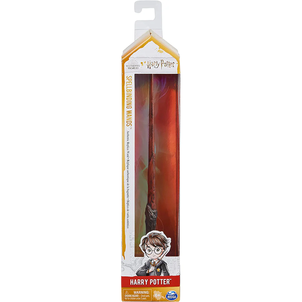 Wizarding World Harry Potter, 12-inch Spellbinding Harry Potter Wand with Collectible Spell Card - Imagen 2