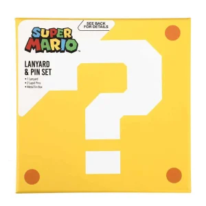 Super Mario Lapel Pins & Lanyard Box Set