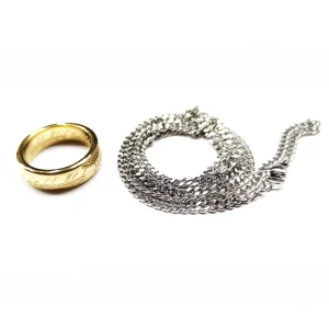 Lord of The Rings "One Ring" and Chain Pendant