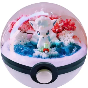 Pokebola grande con figura de pokemon