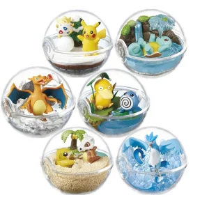 Colección Pokemon Terrarium con Schiggy, Enton, Charizard, Articuno, Cubone, Togepi, Poliwag